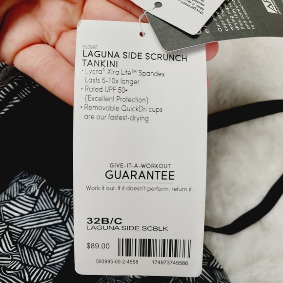 NEW Athleta Laguna side Scrunch Tankini Top Summer P6325 - Picture 6 of 9